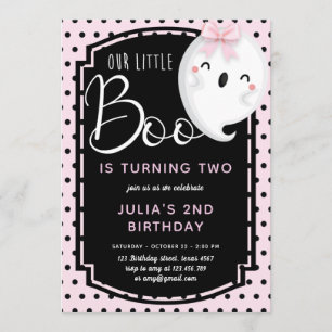 Our little Boo Girl Birthday Invitation