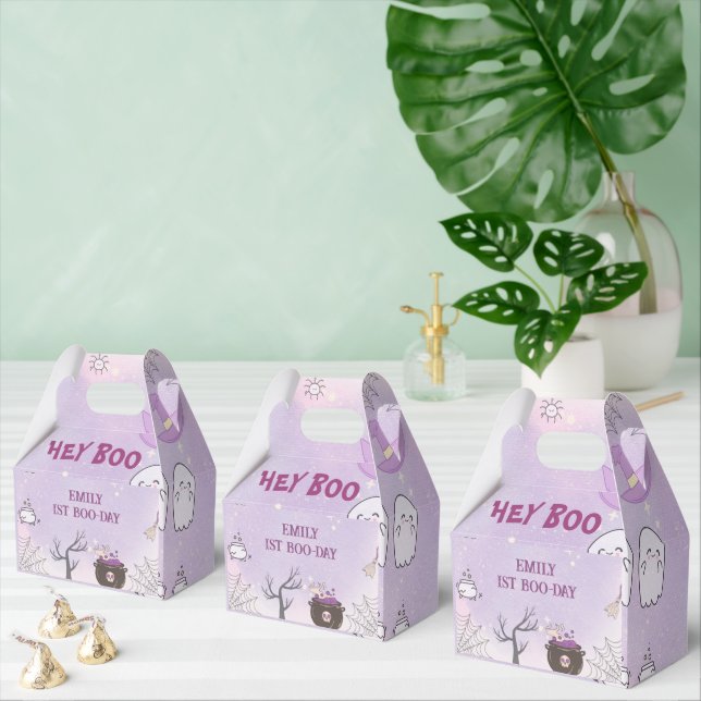 Our Little Boo Halloween 1st Birthday  Favor Box (Multiple)