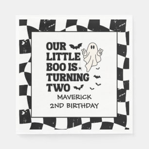 Our Little Boo Halloween 2nd Birthday Napkin