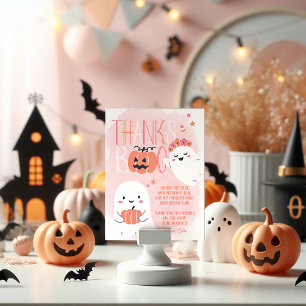 Our Little Boo Halloween Birthday Thank You Card