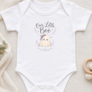 Our Little Boo Halloween Pregnancy Announcement  Baby Bodysuit