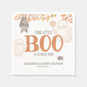 Our Little Boo Is Almost Due Baby Shower Napkin