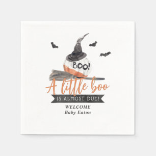 Our Little Boo is Almost Due Halloween Baby Shower Napkin