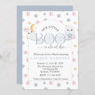 Our Little Boo is almost due Halloween  Invitation