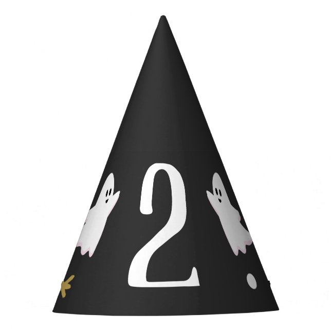 Our Little Boo is Turning Two Party Hat (Front)