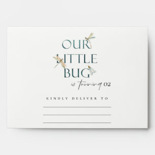 Our Little Bug Blue Dragonfly Any Age Birthday Envelope