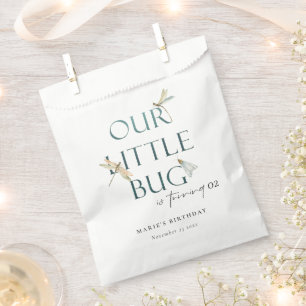 Our Little Bug Blue Dragonfly Any Age Birthday Favour Bag