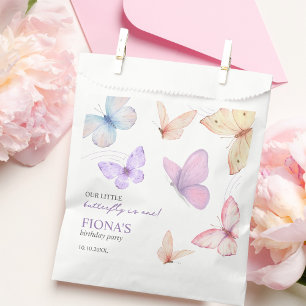 Our little butterfly Girl's 1st birthday Thank you Favour Bag