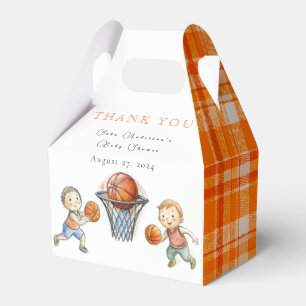 Our Little Champ Basketball Basket Boy Baby Shower Favor Box