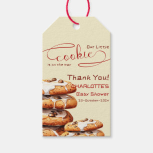 Our Little Cookie Is On The Way Cute Baby Shower Gift Tags