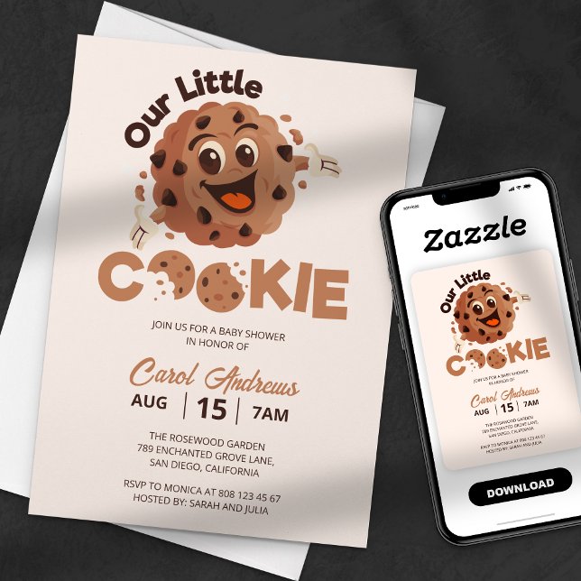 Our Little Cookie Sweet Baby Shower Invitation (Creator Uploaded)