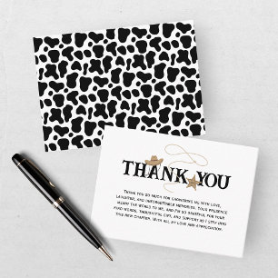 Our Little Cowboy Baby Shower Thank You Enclosure Card