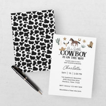 Our Little Cowboy Western Rodeo Baby Shower