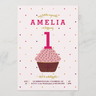 Our Little Cupcake Birthday Invitation