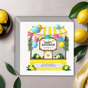 Our Little Cutie Lemonade Stand Baby Shower Napkin