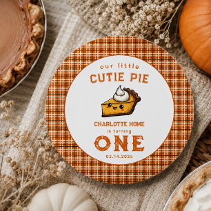 Our Little Cutie Pi Day 1st Birthday 1 Inch Round Button