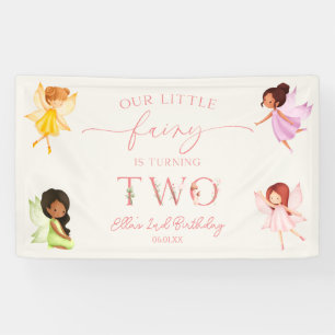Our Little Fairy Enchanted 2nd Birthday Party Banner