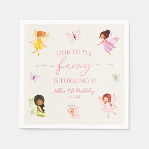 Our Little Fairy Enchanted Fairies Birthday Party Napkin