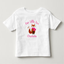 Our Little Fox Cute Pink Scarf Personalized Baby