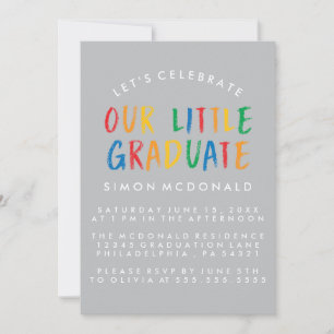 OUR LITTLE GRADUATE   GRADUATION PARTY INVITATION