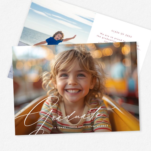 Our Little Graduate Kindergarten Photo Graduation Announcement (Creator Uploaded)
