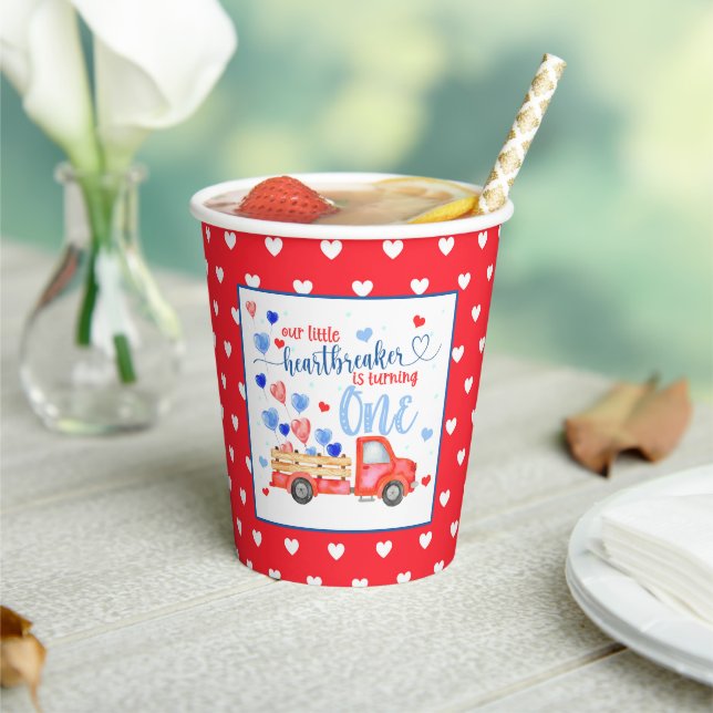Our Little Heartbreaker is Turning ONE Paper Cup (Insitu)