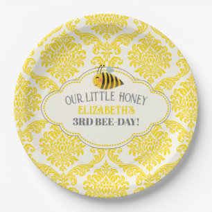 Our Little Honey Bee Birthday Paper Plates
