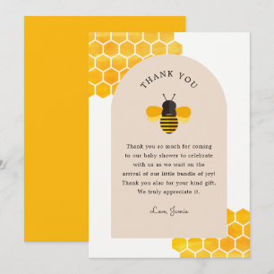 Our little Honey Bee Party Thank You Invitation