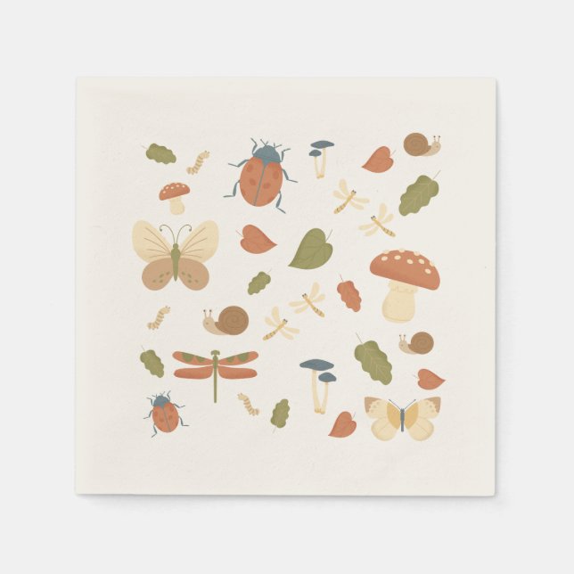 Our Little Love Bug Cutie Bug Paper Napkin (Front)