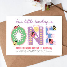 Our Little Lovebug, Flowers First Birthday Party