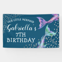 Our Little Mermaid Glitter Birthday