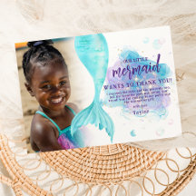 Our Little Mermaid Photo Birthday Party