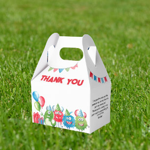 Our Little Monster   Birthday Party Favor Box