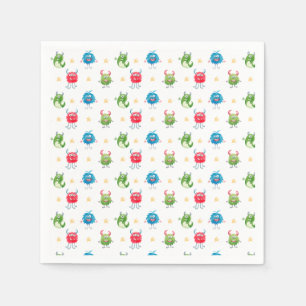 Our Little Monster Birthday Party Napkin