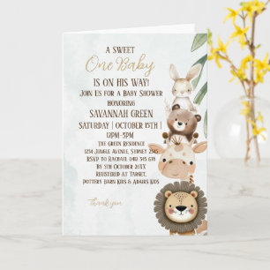 Our Little One Baby Shower Invitation