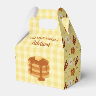 Our Little Pancake Baby Shower Brunch Theme Favor Box