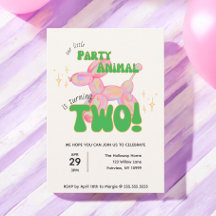 Our Little Party Balloon Animal 2nd Birthday