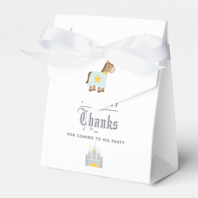 Our Little Prince Birthday Party Guest Favour Favor Box (Front Side)