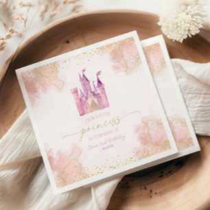 Our Little Princess Royal Castle Birthday Party Napkin