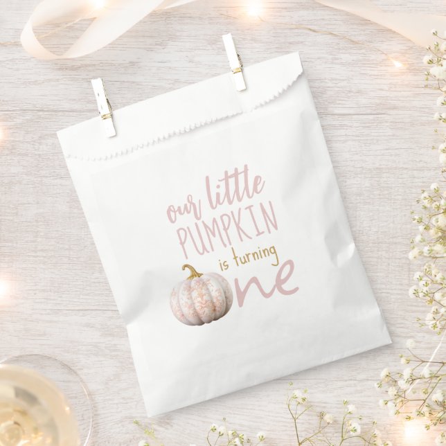 Our Little Pumpkin 1st Birthday Favour Bag (Clipped)