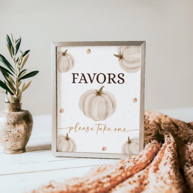 Our Little Pumpkin Birthday Favours Sign (Creator Uploaded)