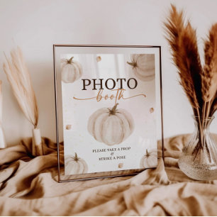 Our Little Pumpkin Birthday Photobooth Sign