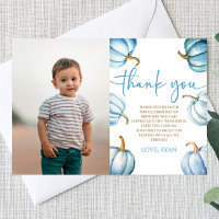 Our Little Pumpkin Blue Picture Birthday Party