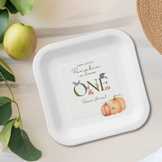 Our Little Pumpkin Fall 1st Birthday Paper Plate (Our Little Pumpkin Fall 1st Birthday Paper Plate
)