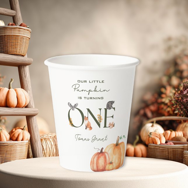 Our Little Pumpkin Fall First Birthday Paper Cup (Our Little Pumpkin Fall First Birthday Paper Cup
)