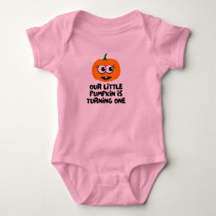 Our Little Pumpkin Is Turning One Baby Bodysuit