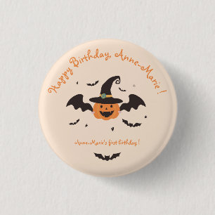 Our Little Pumpkin is turning one Birthday 1 Inch Round Button