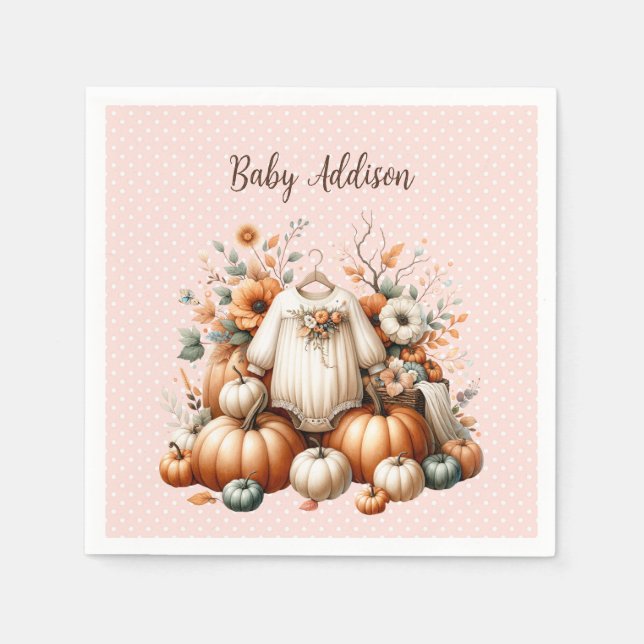 Our Little Pumpkin Napkin (Front)