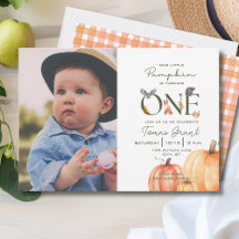 Our Little Pumpkin Woodland Fall First Birthday