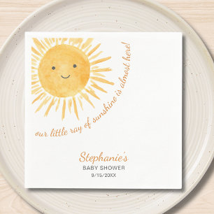 Our Little Ray Of Sunshine Baby Shower Napkin